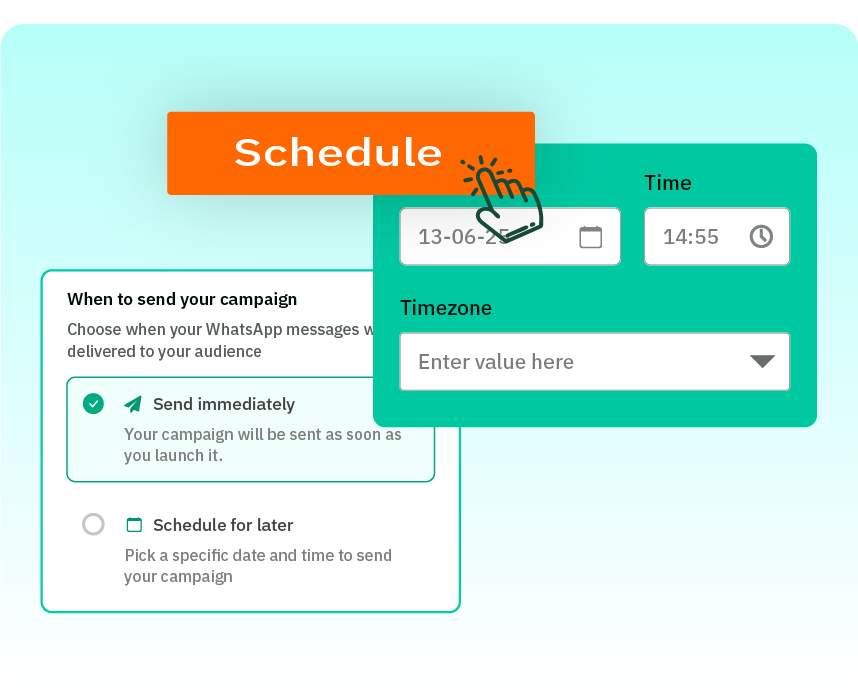 Schedule Broadcast Feature